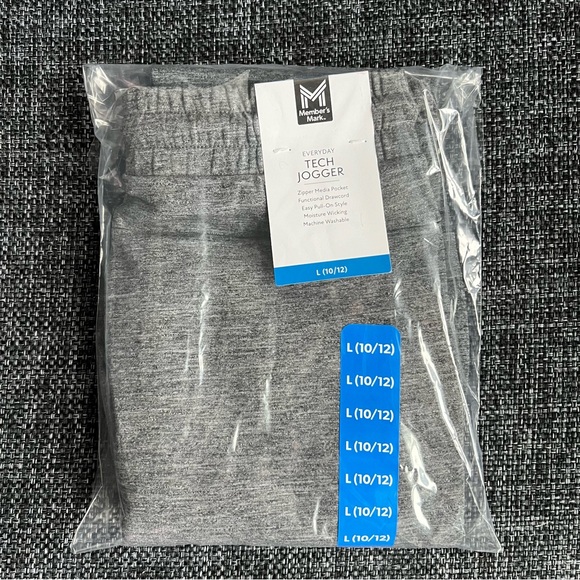 NWT Member's Mark Boys Everyday Tech Jogger Size L 10/12 - Picture 7 of 7